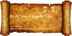 Drávecz Kamélia névjegykártya